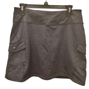 Skort Women's Dark Gray Pocket A-Line Skirt